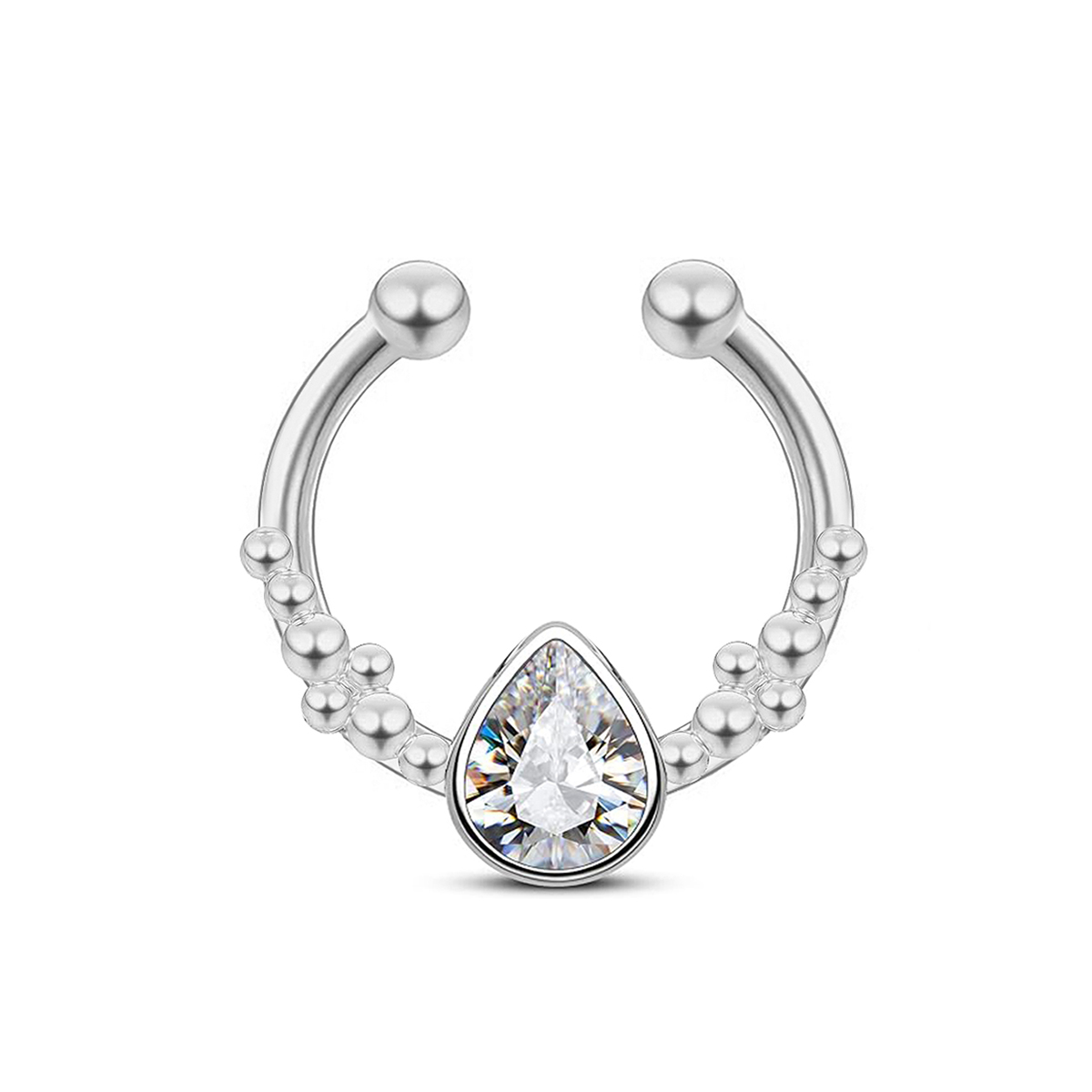 Cincin hidung palsu tetesan ai - Body Jewelry Nose ulasan dan harga