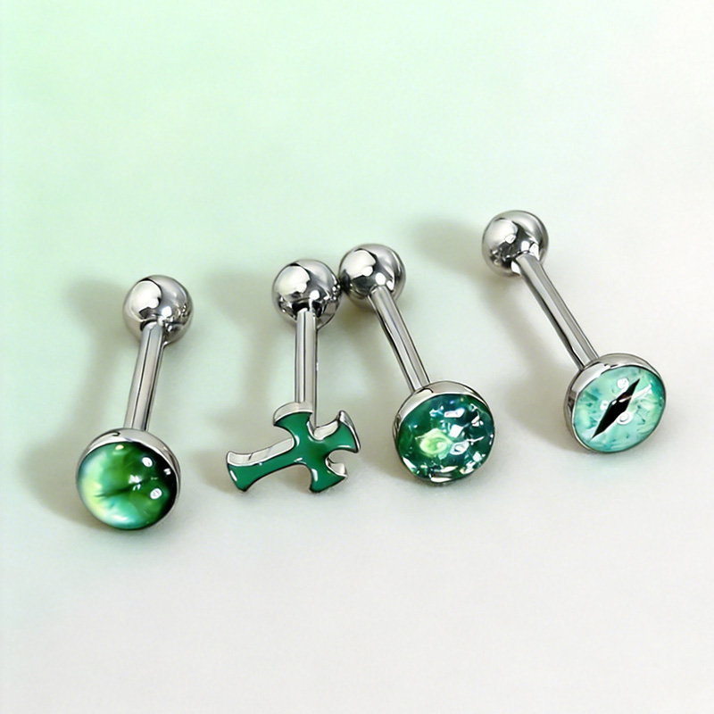 1Pc Perhiasan Tindik Lidah Tit - Body Jewelry Hoops ulasan dan harga