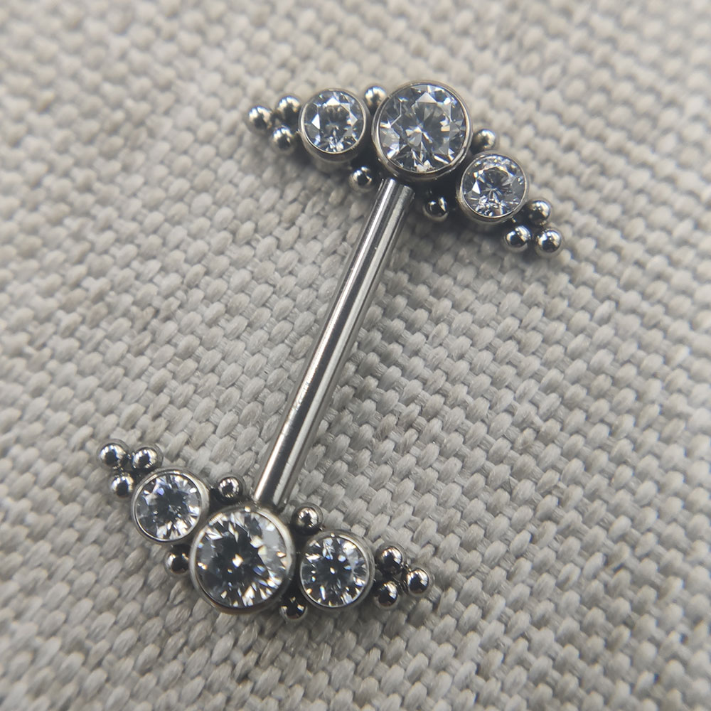 14G Cincin Pengupas Puting Uli - Body Jewelry Implant Grade Titanium ulasan dan harga