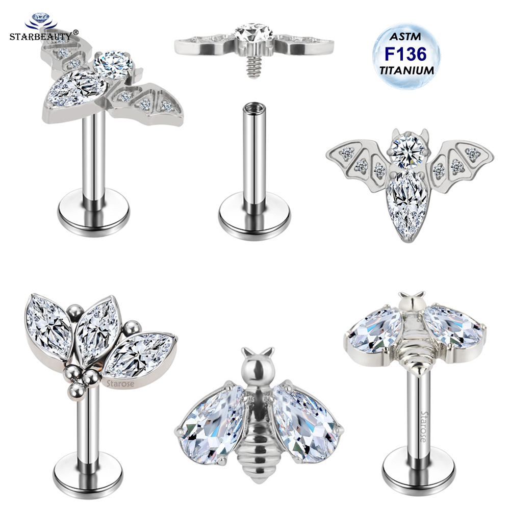 Anting-Anting Tulang Rawan Tit - Body Jewelry Implant Grade Titanium ulasan dan harga