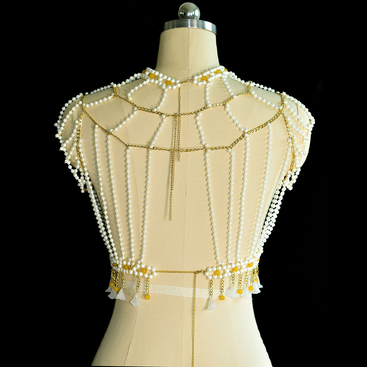 Perhiasan Tubuh Mutiara Imitas - Yellow Body Jewelry ulasan dan harga