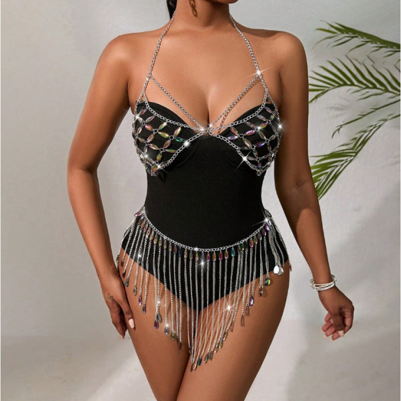 Perhiasan Tubuh Wanita Seksi B - Body Jewelry Vest ulasan dan harga