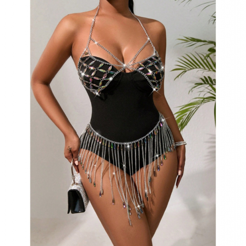 Perhiasan Tubuh Wanita Seksi B - Body Jewelry Vest ulasan dan harga