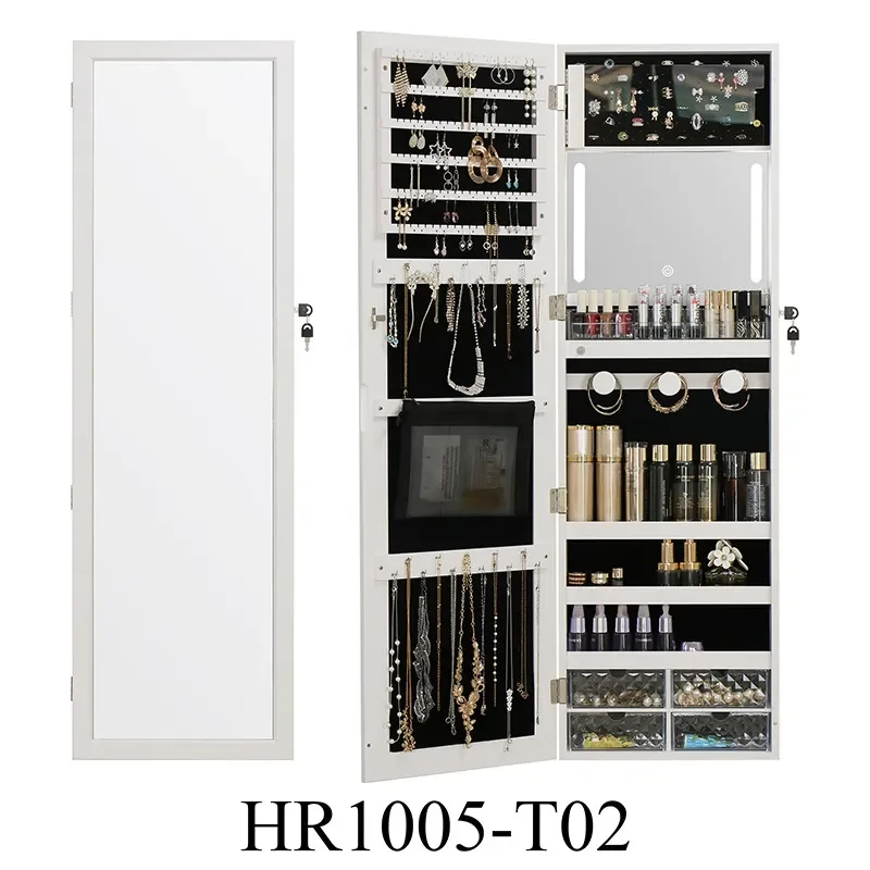 Cermin Dinding Kayu dengan Lem - Body Jewelry Storage ulasan dan harga