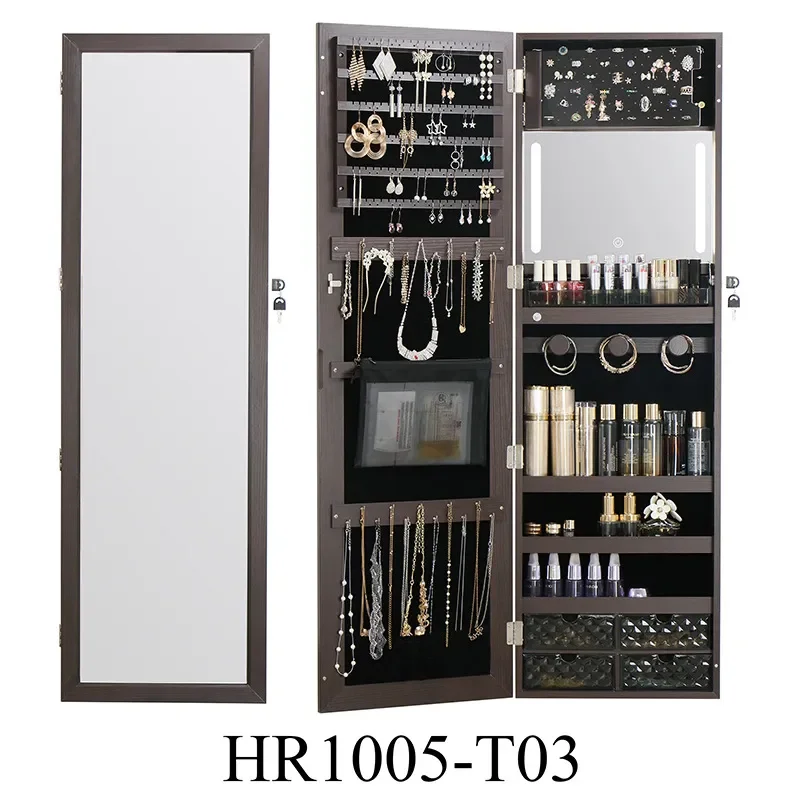 Cermin Dinding Kayu dengan Lem - Body Jewelry Storage ulasan dan harga