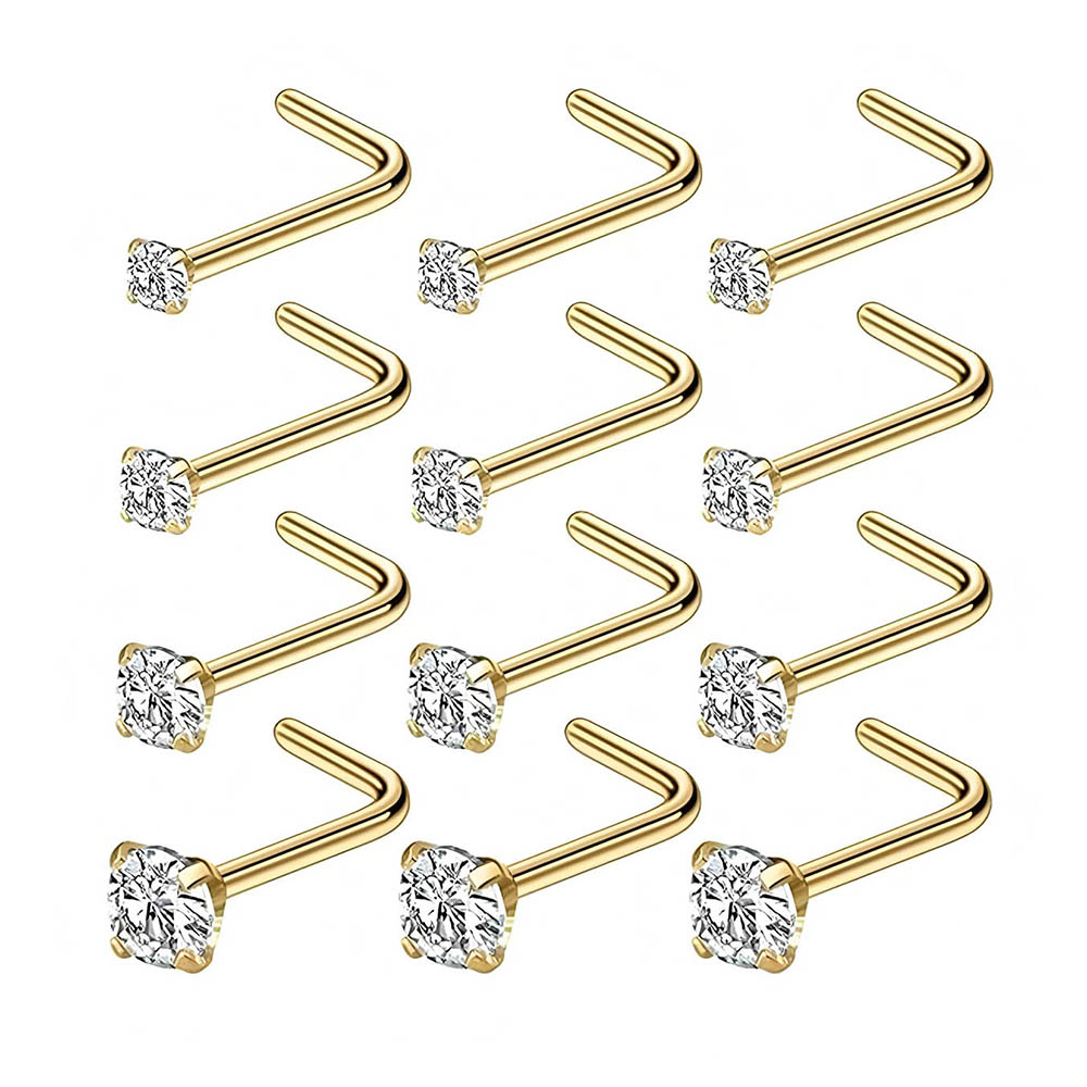 12-Piece Full Set 316L Hypoall - Body Jewelry Nose ulasan dan harga